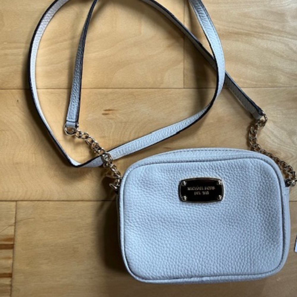 Michael Kors Hamilton Crossbody (White)